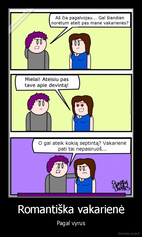 Romantiška vakarienė - Pagal vyrus. 