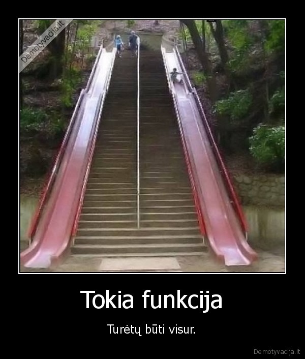 Tokia funkcija - Turėtų būti visur.. 