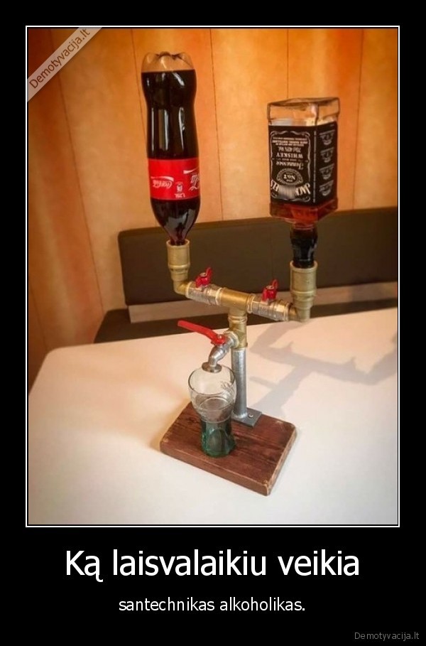 Ką laisvalaikiu veikia - santechnikas alkoholikas.. 