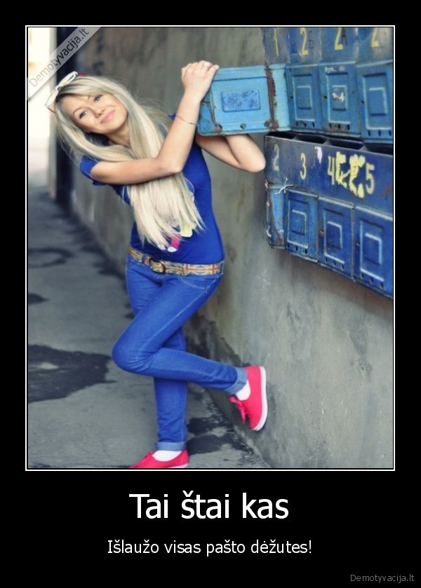 Tai štai kas - Išlaužo visas pašto dėžutes!. 