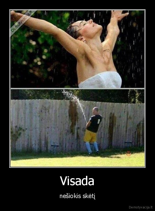 Visada - nešiokis skėtį. 