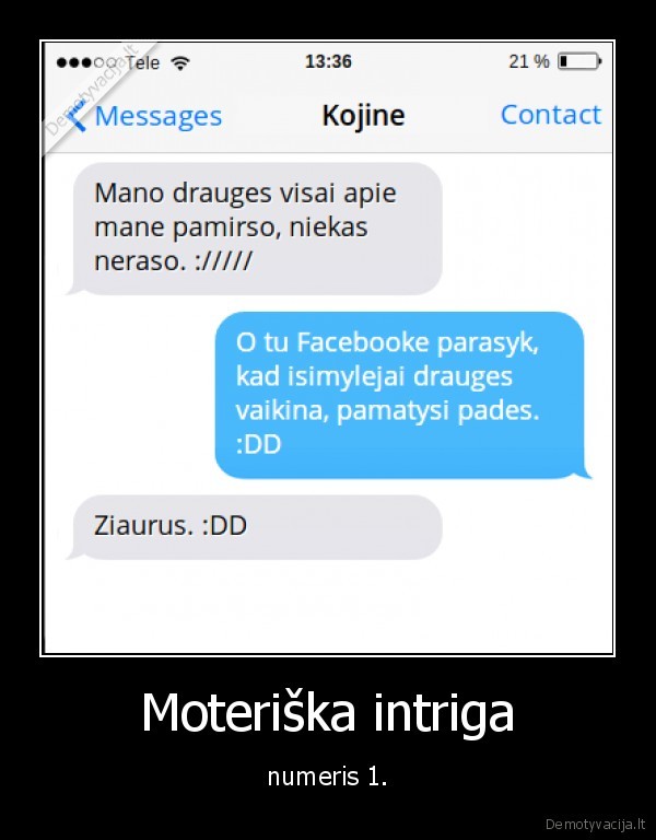 Moteriška intriga - numeris 1.. 