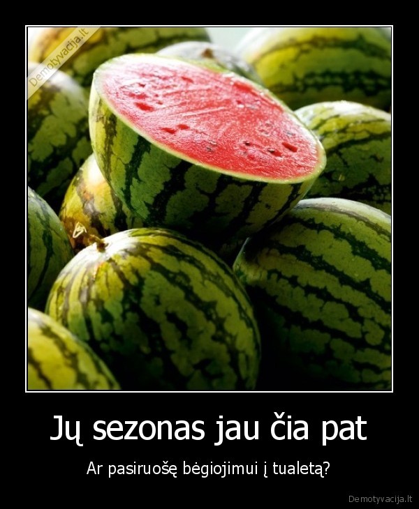 Jų sezonas jau čia pat - Ar pasiruošę bėgiojimui į tualetą?. 