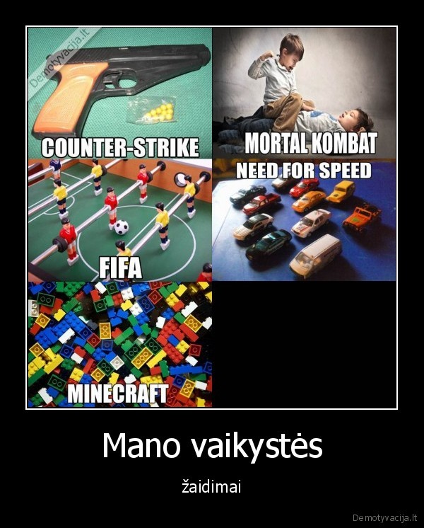 Mano vaikystės - žaidimai. 