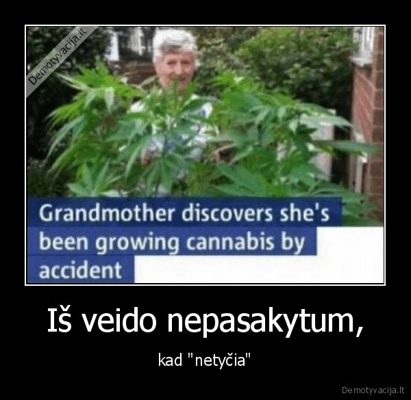 Iš veido nepasakytum, - kad 