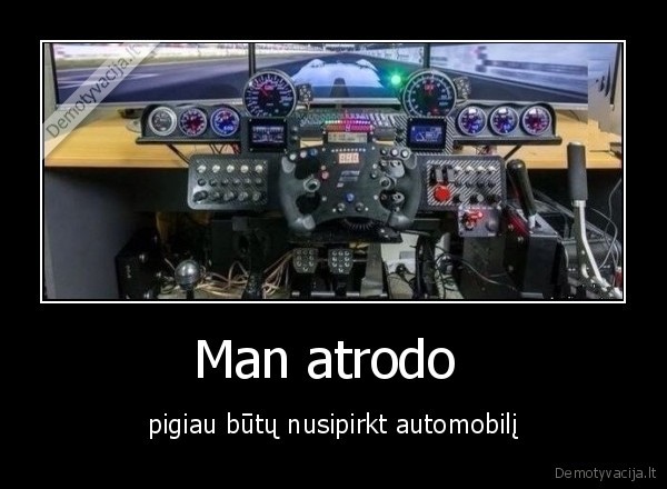 Man atrodo  - pigiau būtų nusipirkt automobilį. 