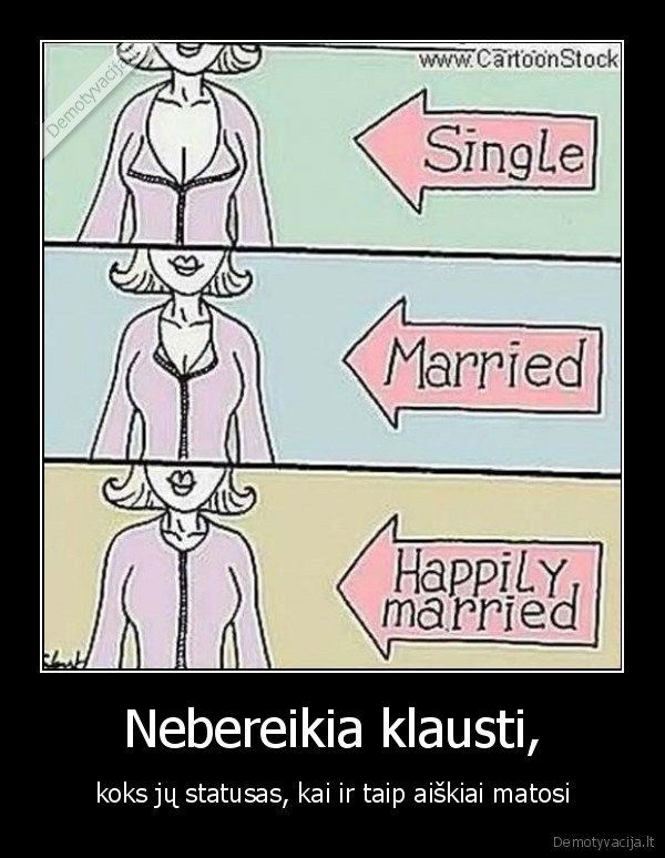 Nebereikia klausti, - koks jų statusas, kai ir taip aiškiai matosi. 