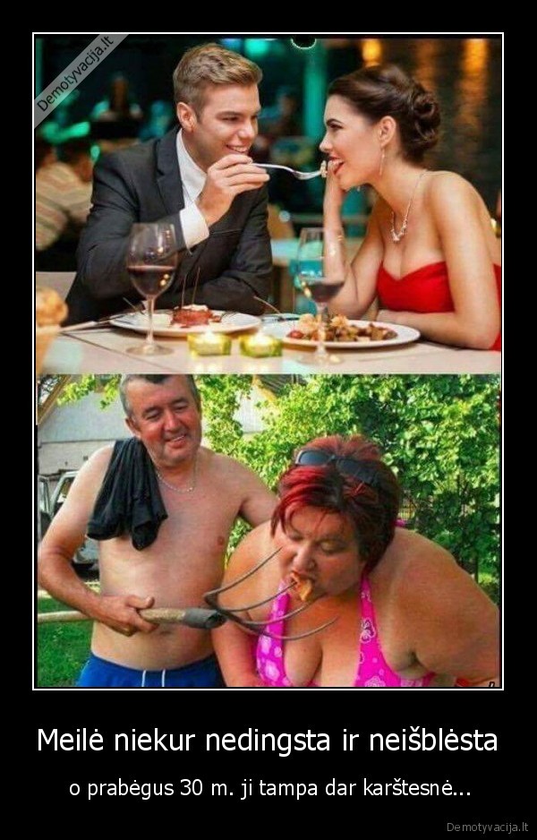 Meilė niekur nedingsta ir neišblėsta -  o prabėgus 30 m. ji tampa dar karštesnė.... 