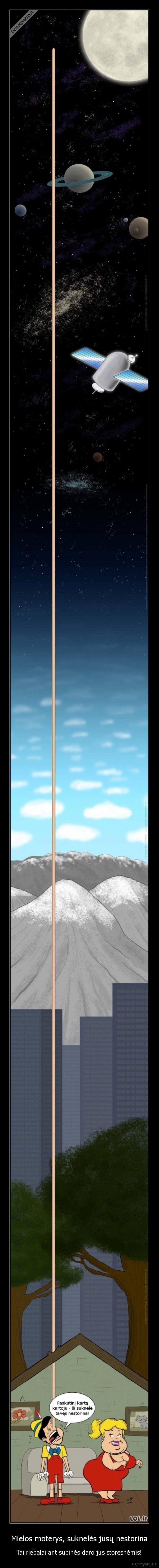 Mielos moterys, suknelės jūsų nestorina - Tai riebalai ant subinės daro jus storesnėmis!. 