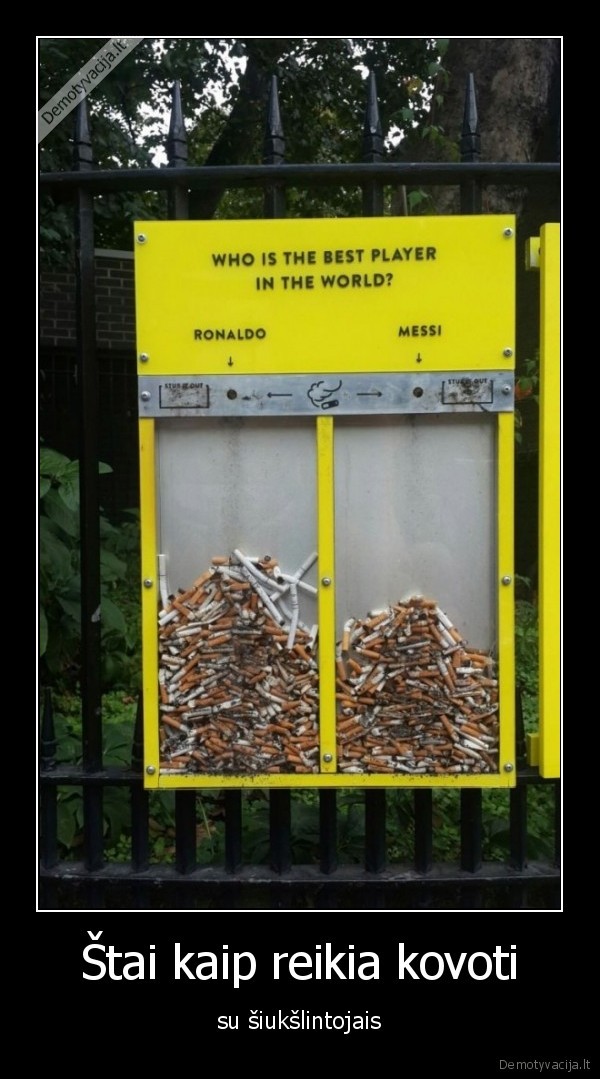 Štai kaip reikia kovoti - su šiukšlintojais. 