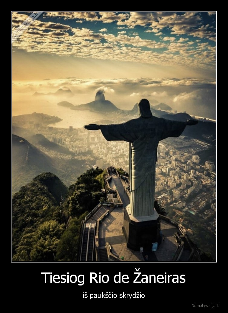 Tiesiog Rio de Žaneiras - iš paukščio skrydžio. 