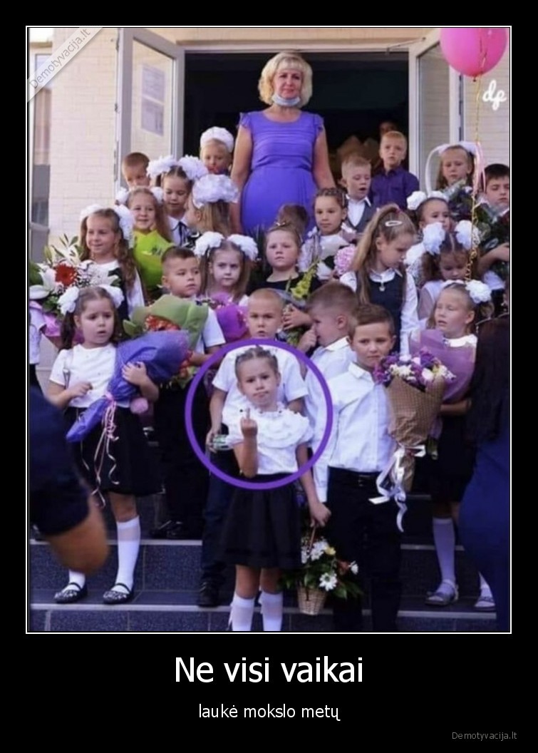 Ne visi vaikai - laukė mokslo metų. 