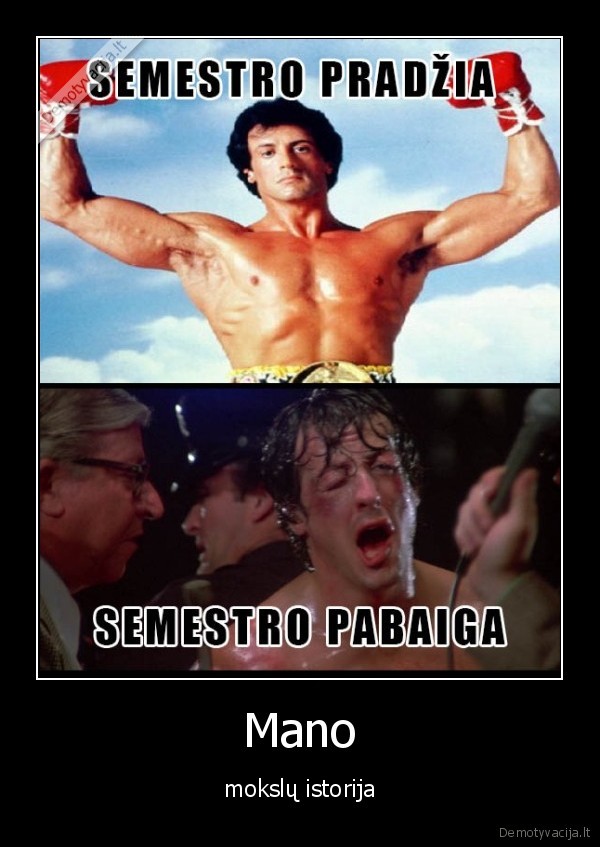 Mano - mokslų istorija. 
