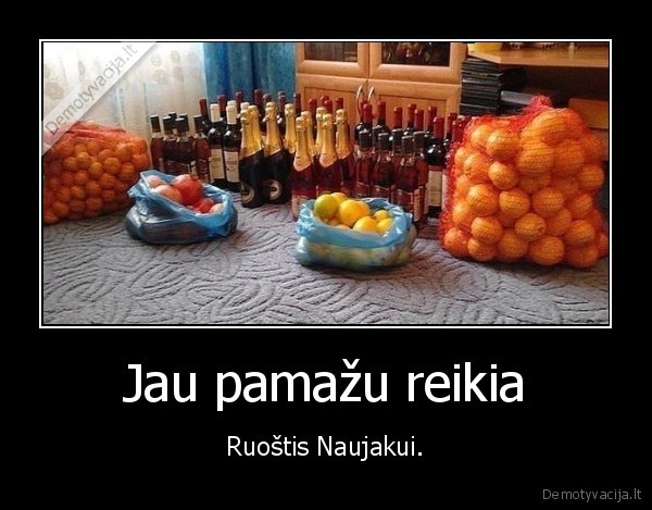 Jau pamažu reikia - Ruoštis Naujakui.. 