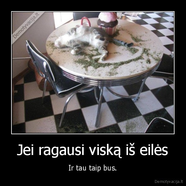 Jei ragausi viską iš eilės - Ir tau taip bus.. 