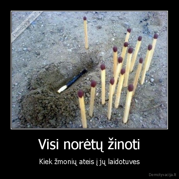 Visi norėtų žinoti - Kiek žmonių ateis į jų laidotuves. 