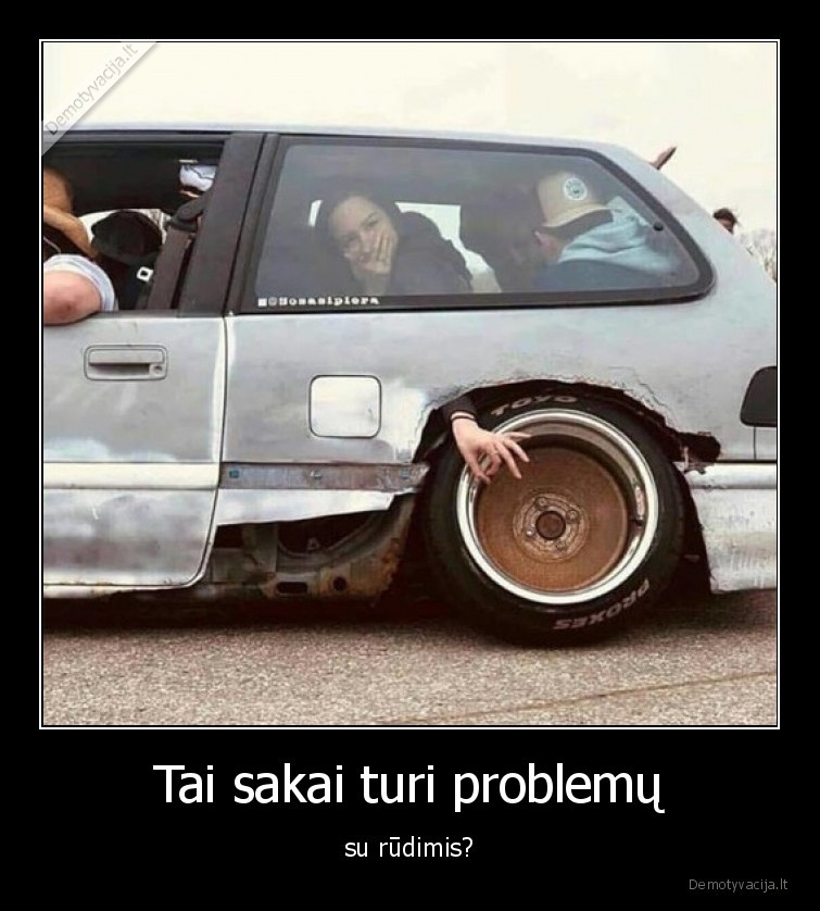 Tai sakai turi problemų - su rūdimis?. 