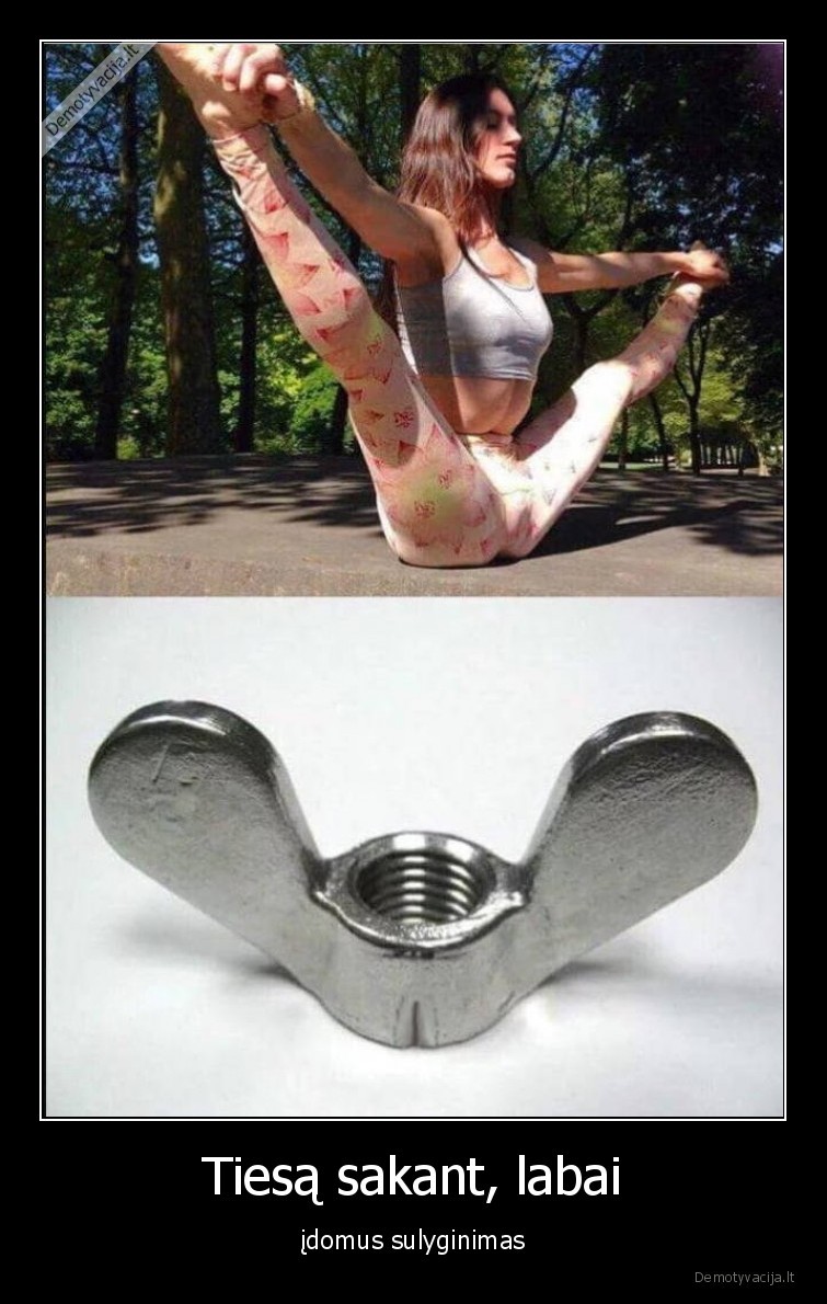 Tiesą sakant, labai - įdomus sulyginimas. 