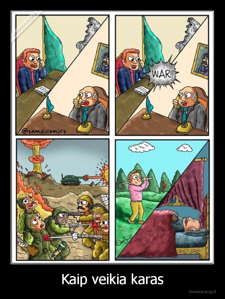 Kaip veikia karas. 