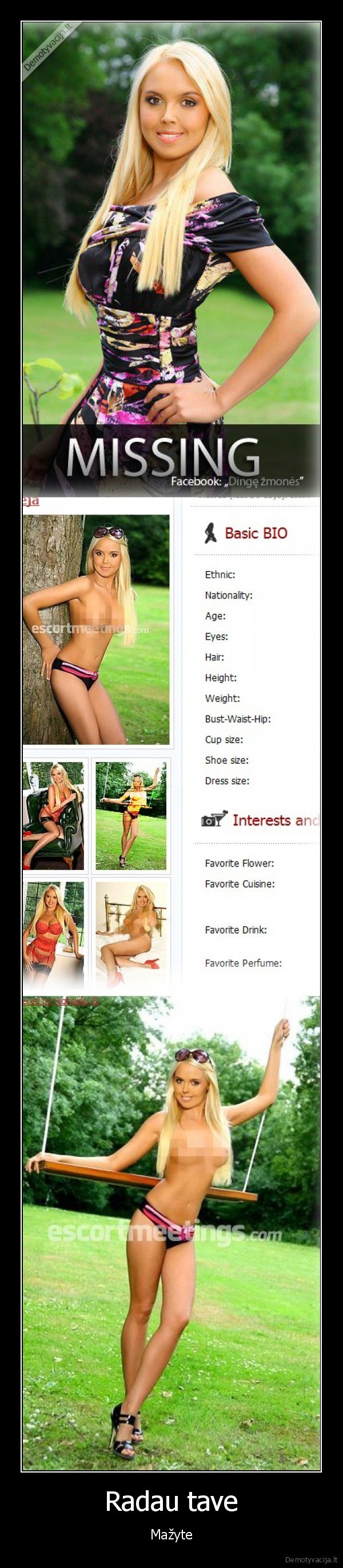 Radau tave - Mažyte. 