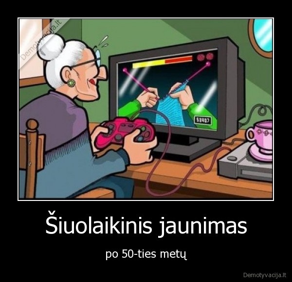 Šiuolaikinis jaunimas - po 50-ties metų. 