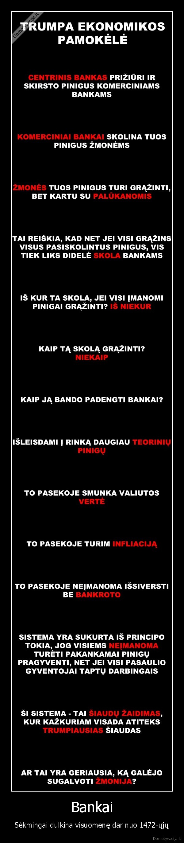 Bankai - Sėkmingai dulkina visuomenę dar nuo 1472-ųjų. 