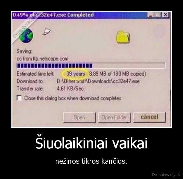 Šiuolaikiniai vaikai - nežinos tikros kančios.. 