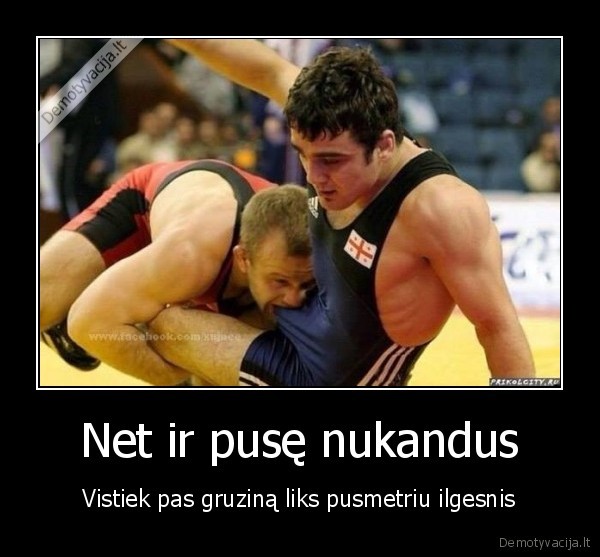 Net ir pusę nukandus - Vistiek pas gruziną liks pusmetriu ilgesnis. 