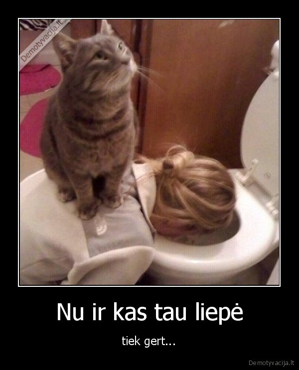 Nu ir kas tau liepė - tiek gert.... 