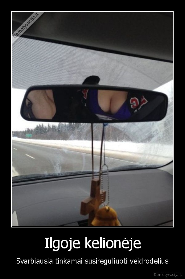 Ilgoje kelionėje - Svarbiausia tinkamai susireguliuoti veidrodėlius. 