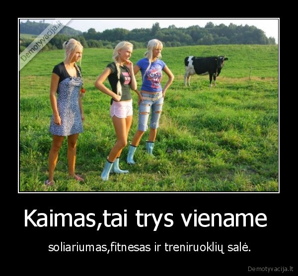 Kaimas,tai trys viename  -  soliariumas,fitnesas ir treniruoklių salė.. 