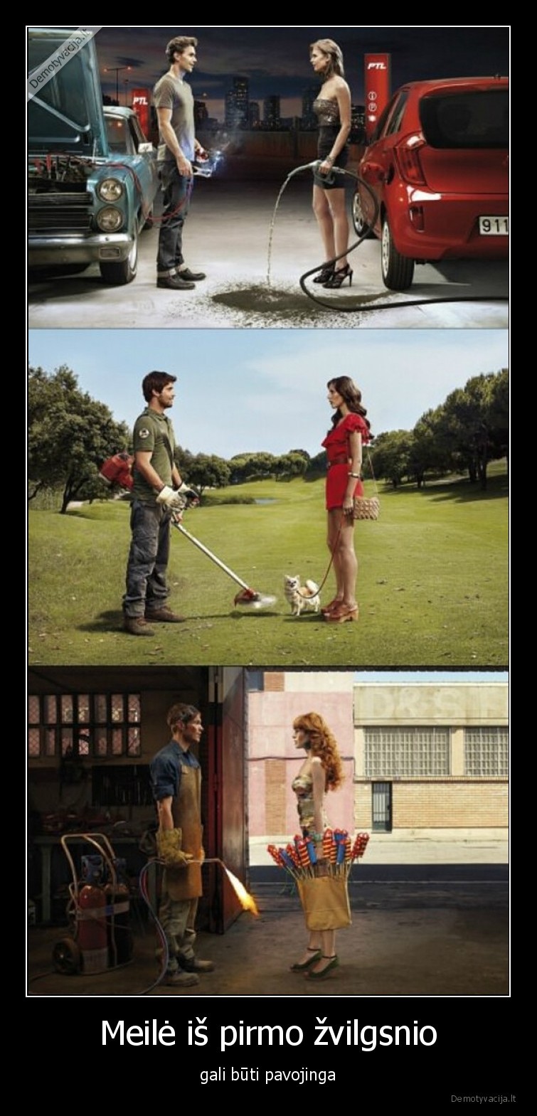 Meilė iš pirmo žvilgsnio - gali būti pavojinga. 