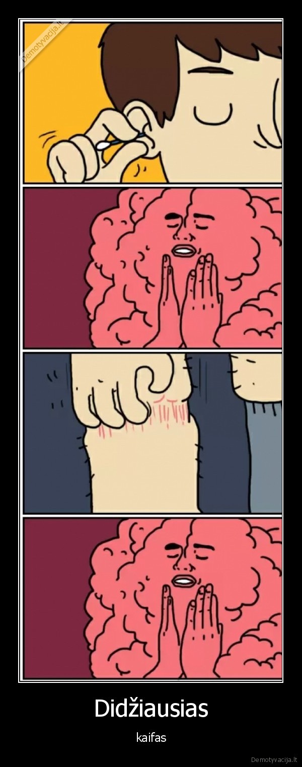 Didžiausias - kaifas. 