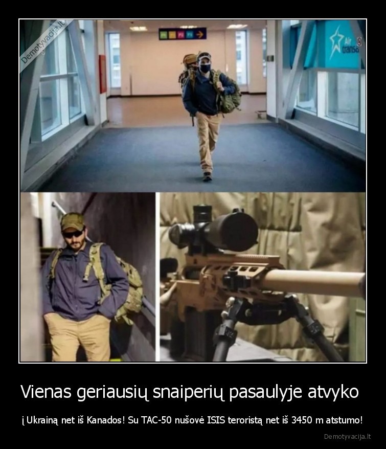 Vienas geriausių snaiperių pasaulyje atvyko  - į Ukrainą net iš Kanados! Su TAC-50 nušovė ISIS teroristą net iš 3450 m atstumo!. 