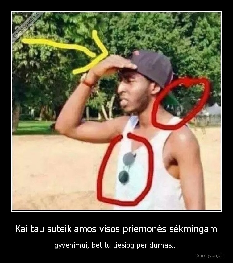 Kai tau suteikiamos visos priemonės sėkmingam - gyvenimui, bet tu tiesiog per durnas.... 