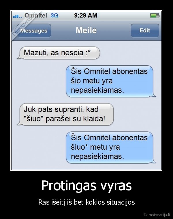 Protingas vyras - Ras išeitį iš bet kokios situacijos. 