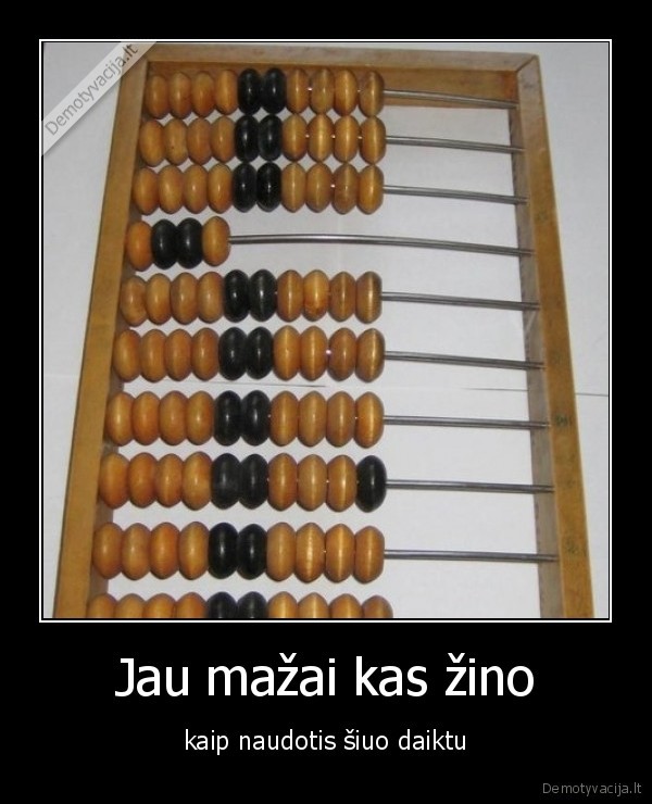 Jau mažai kas žino - kaip naudotis šiuo daiktu. 