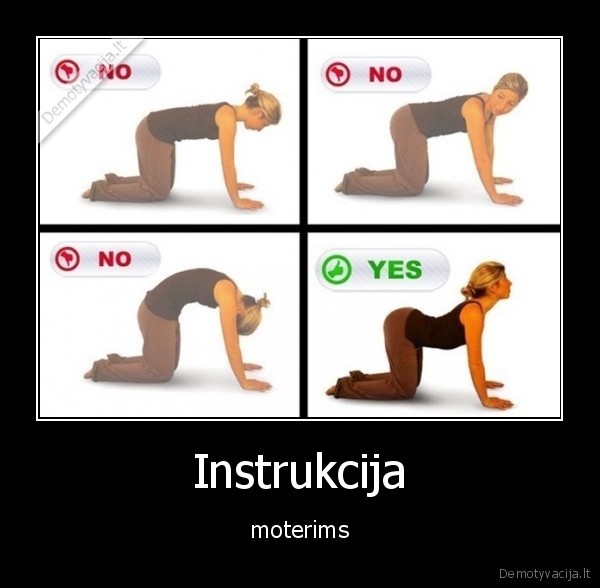 Instrukcija - moterims. 