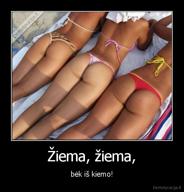 Žiema, žiema, - bėk iš kiemo!. 