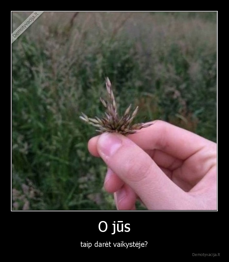 O jūs - taip darėt vaikystėje?. 