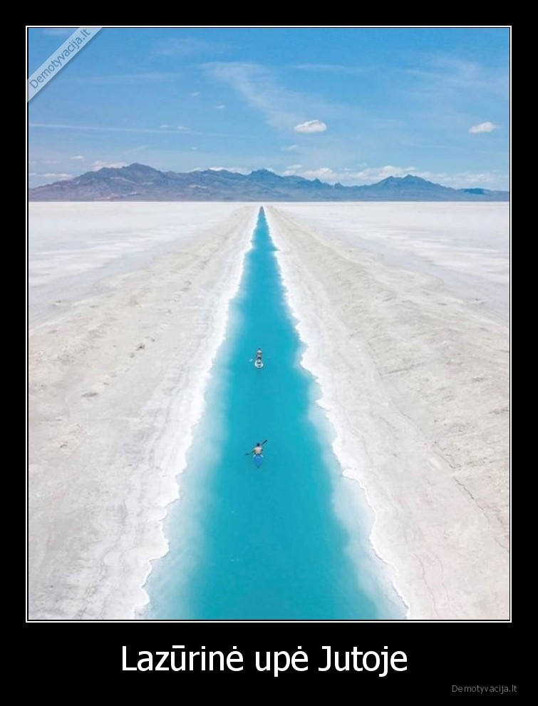 Lazūrinė upė Jutoje . 