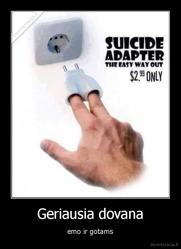 Geriausia dovana - emo ir gotams. 