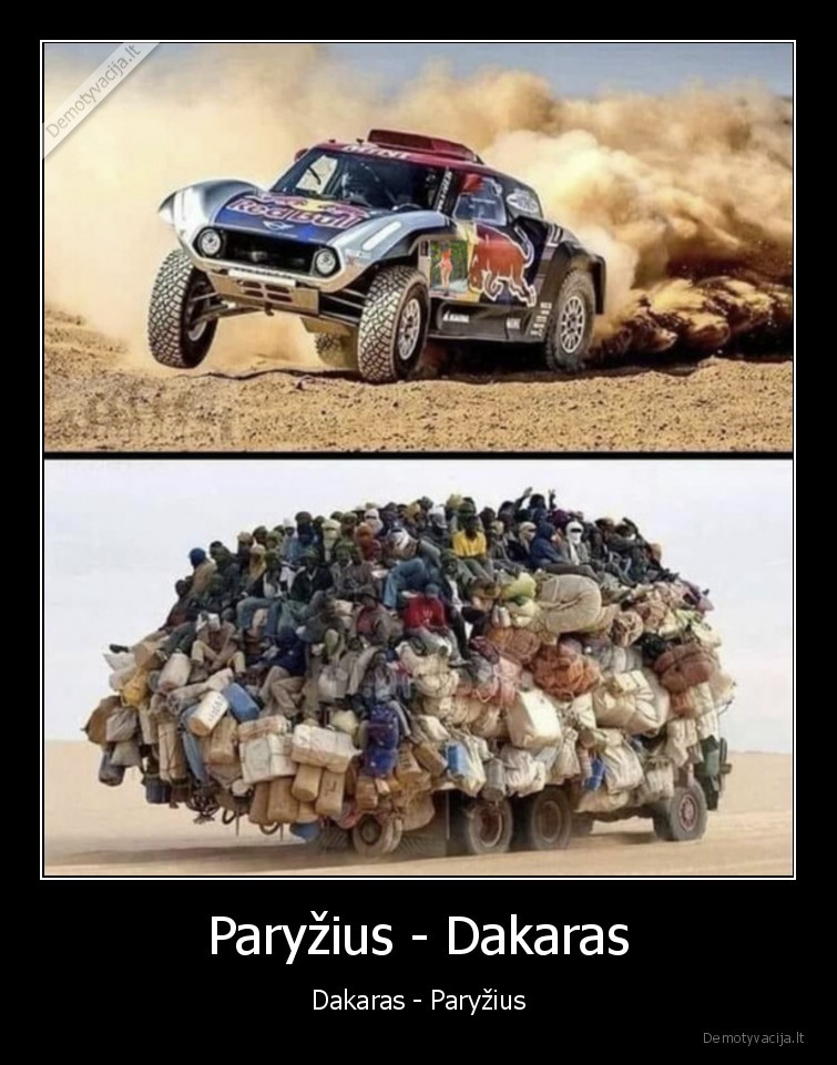 Paryžius - Dakaras - Dakaras - Paryžius. 
