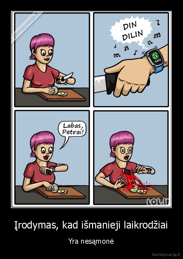 Įrodymas, kad išmanieji laikrodžiai - Yra nesąmonė. 