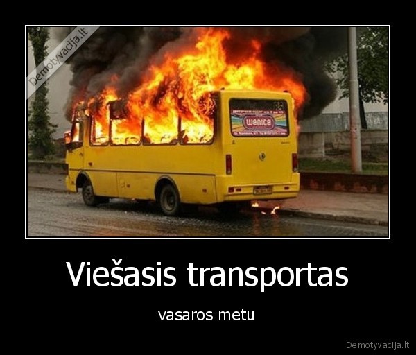Viešasis transportas - vasaros metu. 