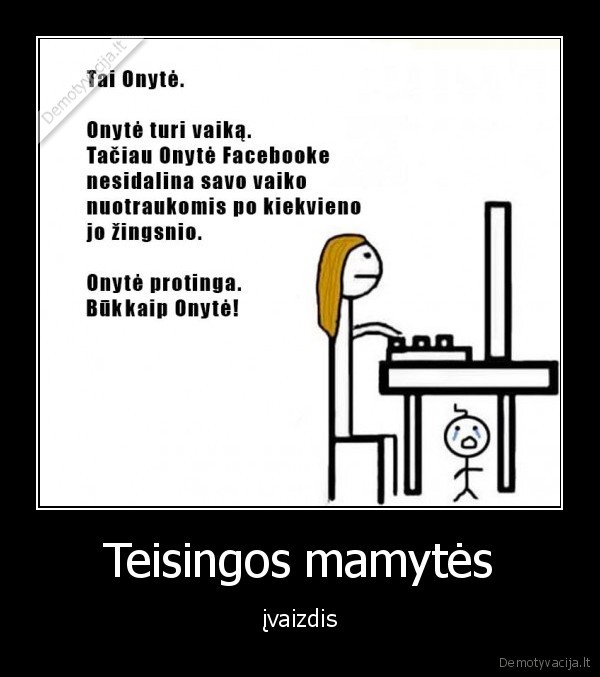 Teisingos mamytės - įvaizdis. 