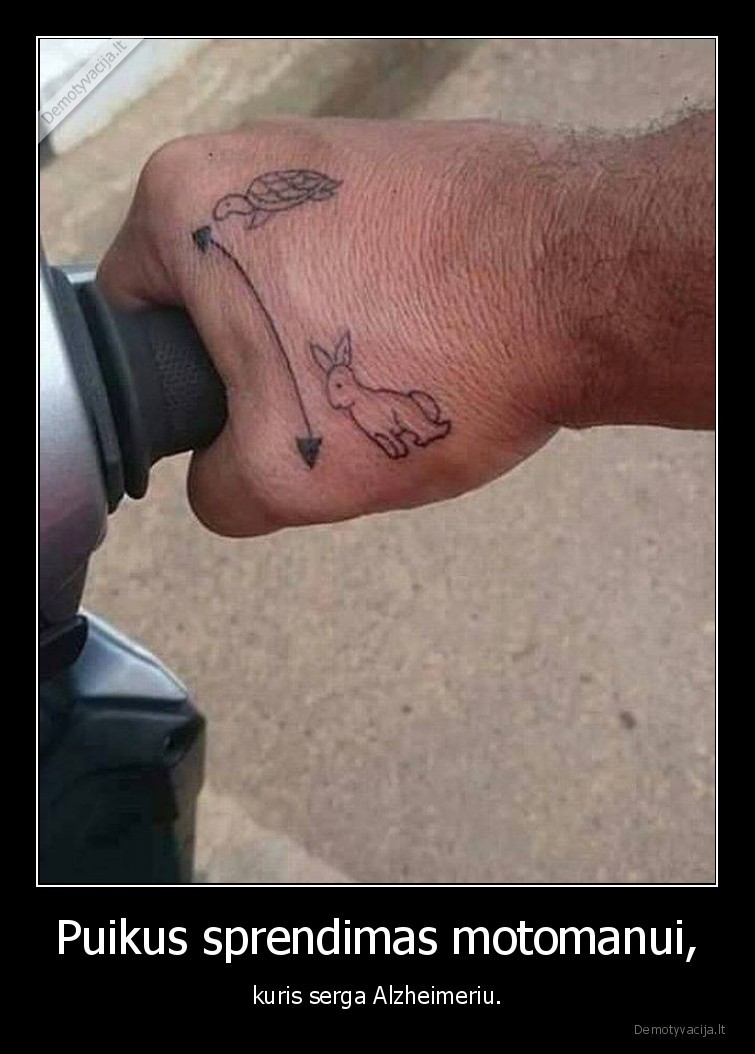 Puikus sprendimas motomanui, - kuris serga Alzheimeriu.. 