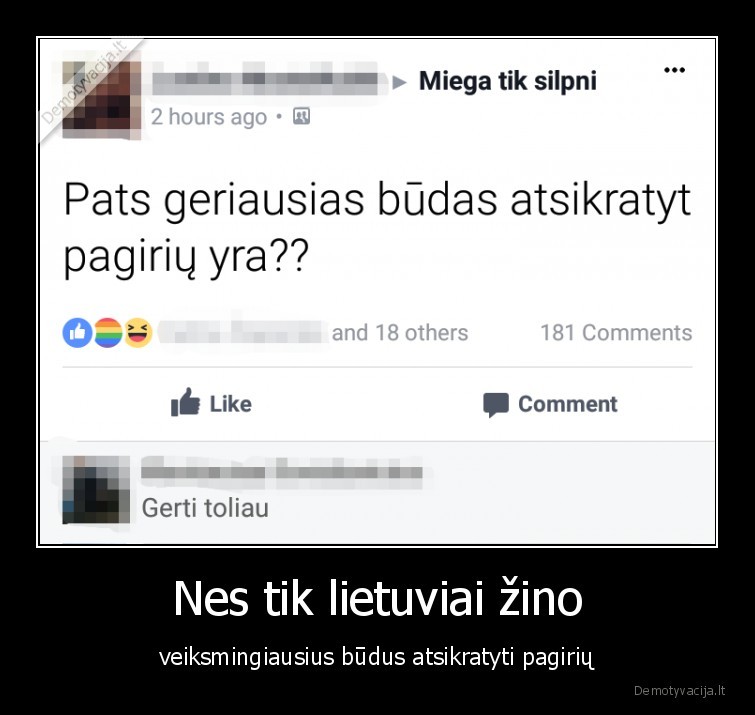 Nes tik lietuviai žino - veiksmingiausius būdus atsikratyti pagirių. 