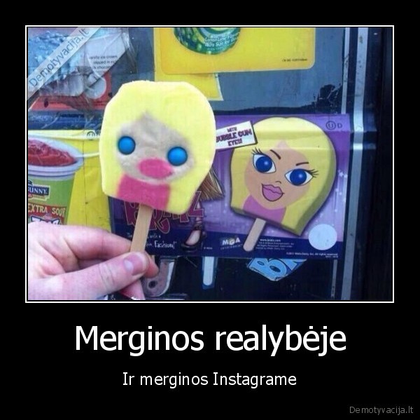 Merginos realybėje - Ir merginos Instagrame. 
