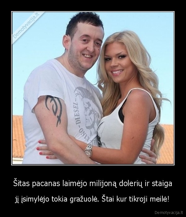 Šitas pacanas laimėjo milijoną dolerių ir staiga - jį įsimylėjo tokia gražuolė. Štai kur tikroji meilė!. 